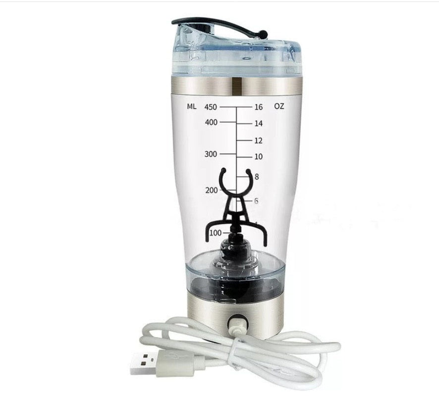 USB Electric Shaker Cup – Rechargeable Protein Shake & Coffee Mixer Bottle