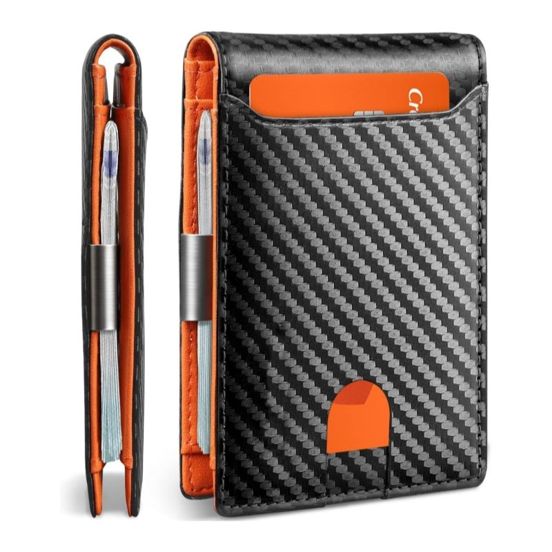 Men’s RFID Blocking Ultra-Thin Flip Two-Fold Wallet – Minimalist Slim Card Holder