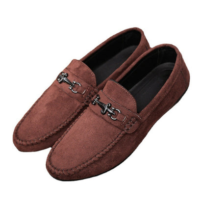 Waterproof Leather Men’s Loafers – Casual Slip-On Sports Shoes