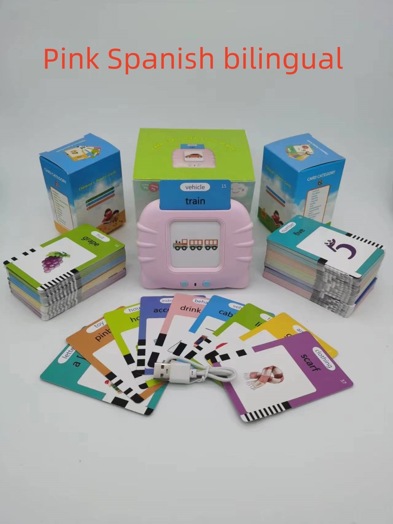 Kids Early Education English Learning Machine – Interactive Flash Card Device
