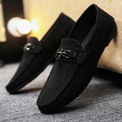 Waterproof Leather Men’s Loafers – Casual Slip-On Sports Shoes