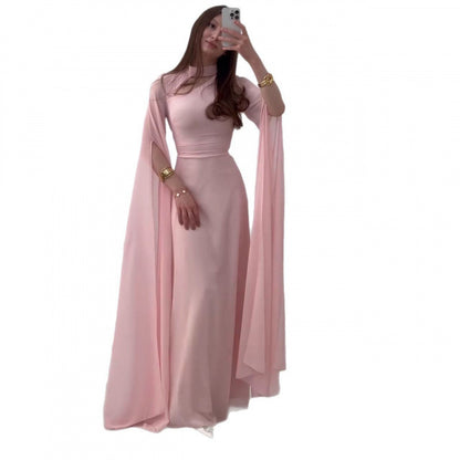 Women’s Slim-Fit Long Sleeve Maxi Dress – Elegant Bodycon Evening Party Wear