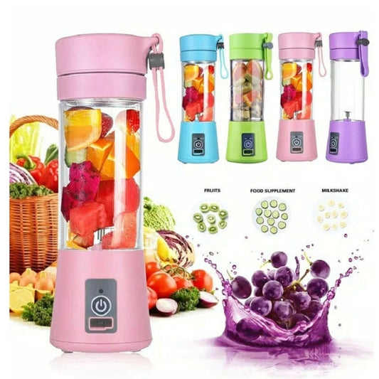 Portable USB Blender – Rechargeable Mini Juicer for Smoothies, Shakes & Fruit Juices