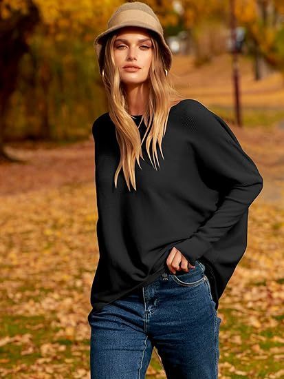 Women’s Long-Sleeved Loose Casual T-Shirt – Oversized Fall & Winter Top