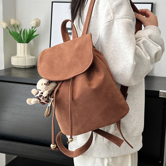 Retro Fashion Casual Women’s Backpack – Soft PU Leather Shoulder Bag