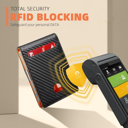 Men’s RFID Blocking Ultra-Thin Flip Two-Fold Wallet – Minimalist Slim Card Holder