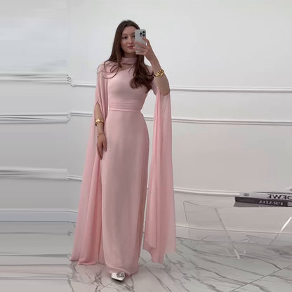 Women’s Slim-Fit Long Sleeve Maxi Dress – Elegant Bodycon Evening Party Wear