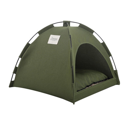 Cat Tent Bed & Dog House – Portable Indoor Pet Nest with Cushion