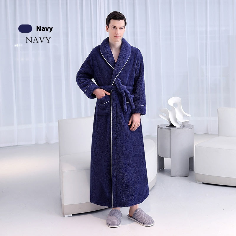 Women’s Plus Size Plush Bathrobe – Warm Winter Lounge Wear