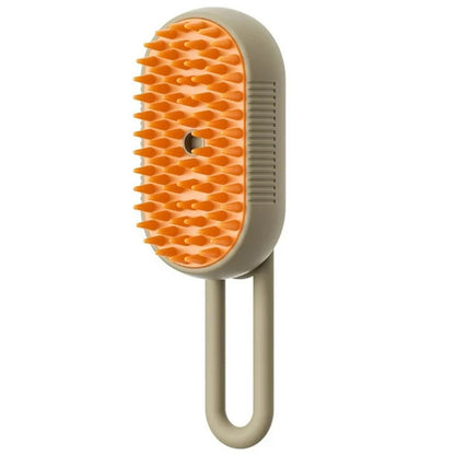 3-in-1 Cat & Dog Steam Grooming Brush – Electric Pet Hair Removal & Massage Comb