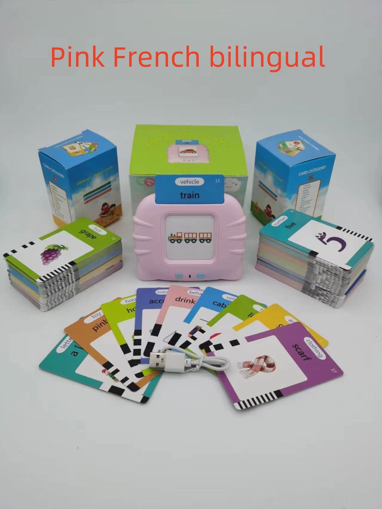 Kids Early Education English Learning Machine – Interactive Flash Card Device