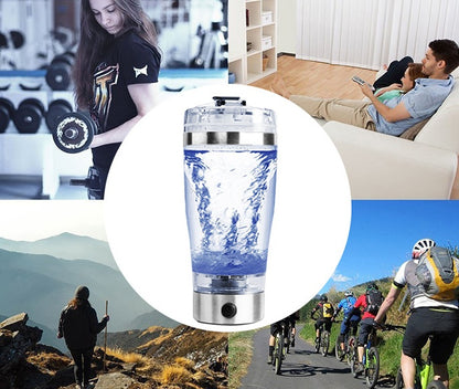 USB Electric Shaker Cup – Rechargeable Protein Shake & Coffee Mixer Bottle