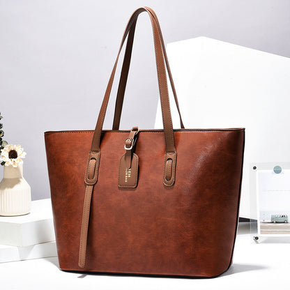 Leather Pattern Shoulder Messenger Bag – Versatile Women’s Handbag & Tote