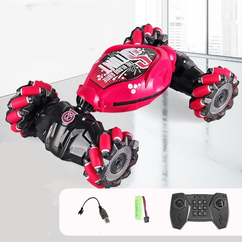 Gesture Sensing RC Transforming Car – 360° Twisting Drift Remote Control Stunt Vehicle with Wrist Watch Control