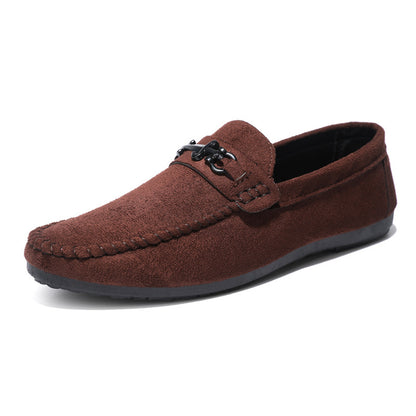 Waterproof Leather Men’s Loafers – Casual Slip-On Sports Shoes